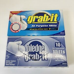 2 Pledge Grab It Disposable Mitts Dry Unscented 19 Ct Hand Dusting New